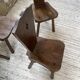 Chaises chêne massif chapo savoyarde art populaire