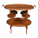 Walnut Salon Dessert Table - Early 20th Century