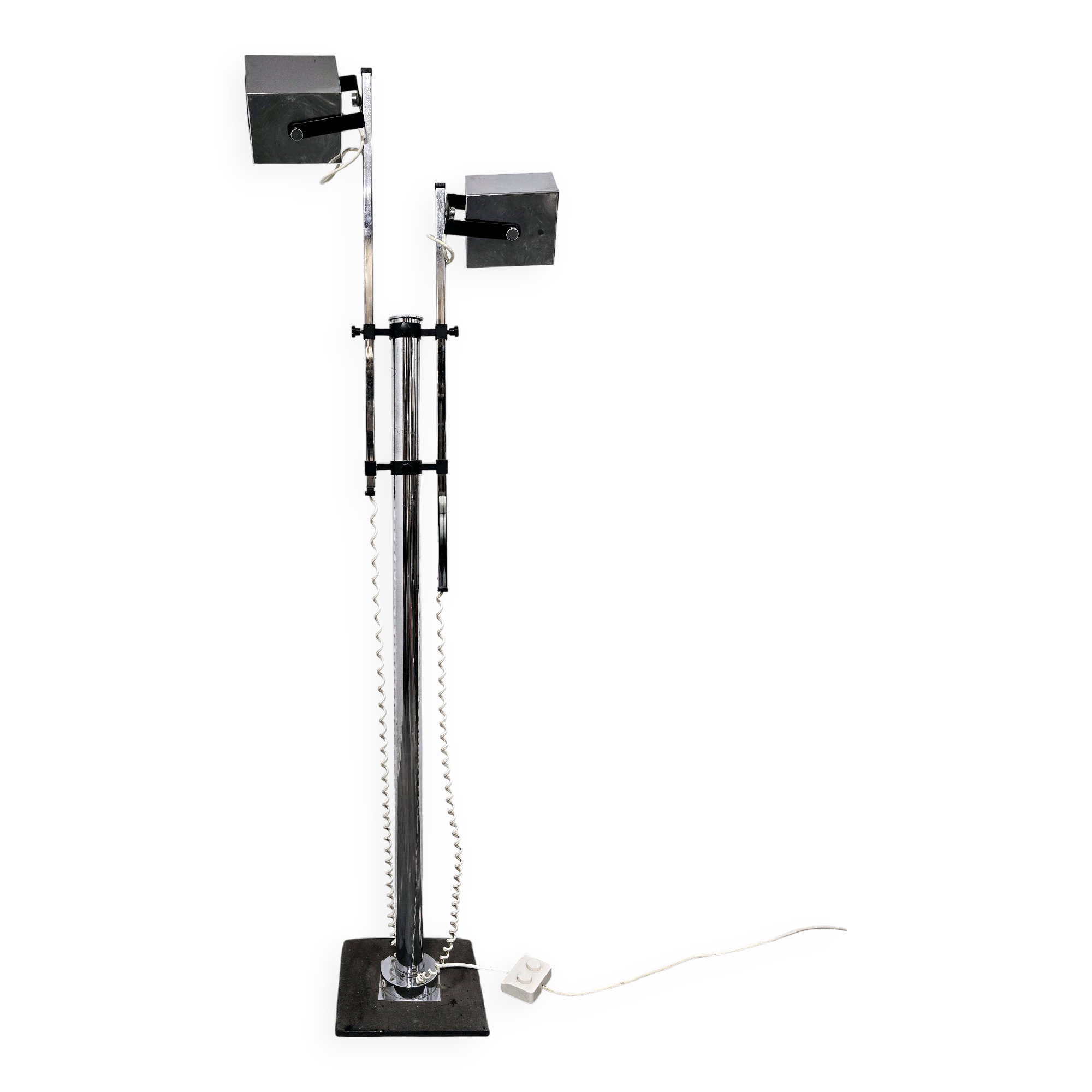 Adjustable Mid Century Floor Lamp by Pat Hoffman for Lucitalia 1970s