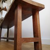 Solid wood farm bench