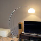 Guzzini arc floor lamp. 1970. Italy. Marble base.