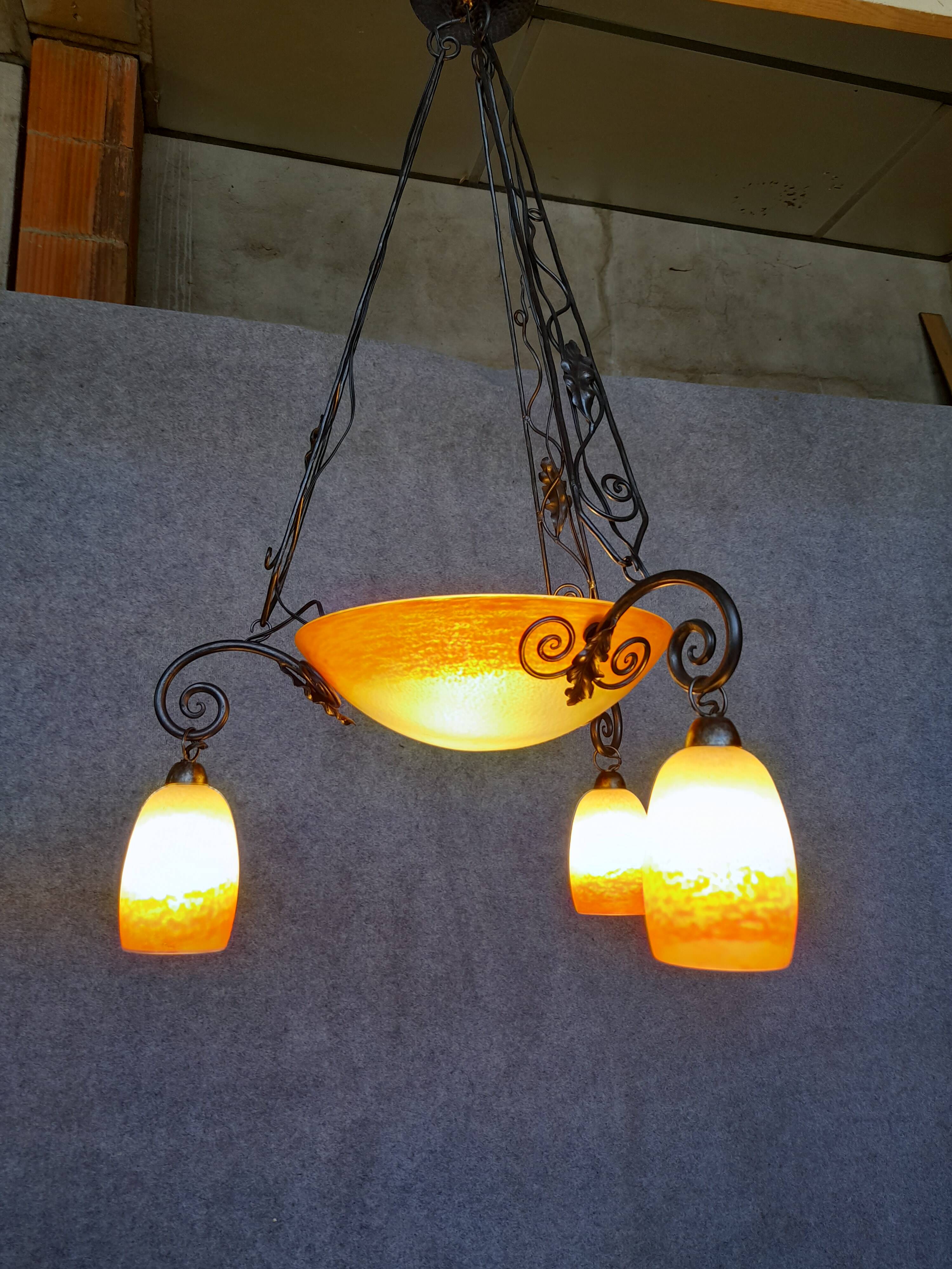 Art Nouveau chandelier