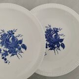 Old Earthenware Dinner Plates Sarreguemines Riva Bella Vintage