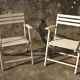 Pair of garden armchairs