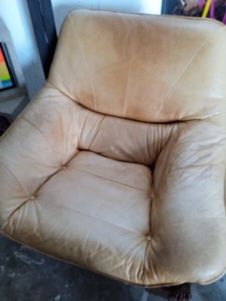 Brazilian living room sofa 2 armchairs Ep 1960 leather