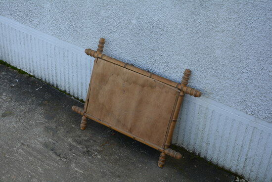 Bamboo-style mirror 57x41cm