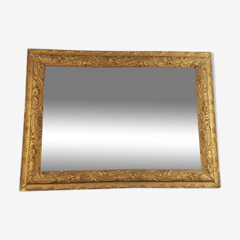 Ancien miroir doré Art nouveau 60x50 cm