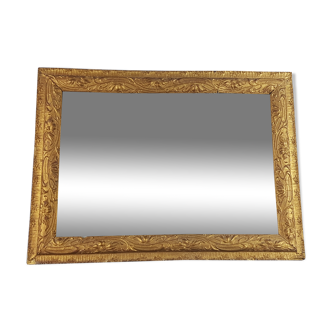 Ancien miroir doré Art nouveau 60x50 cm