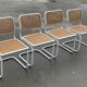 Lot de 4 chaises Cesca modèle b32 par Marcel Breuer Design