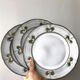 Lot de 3 assiettes céramique