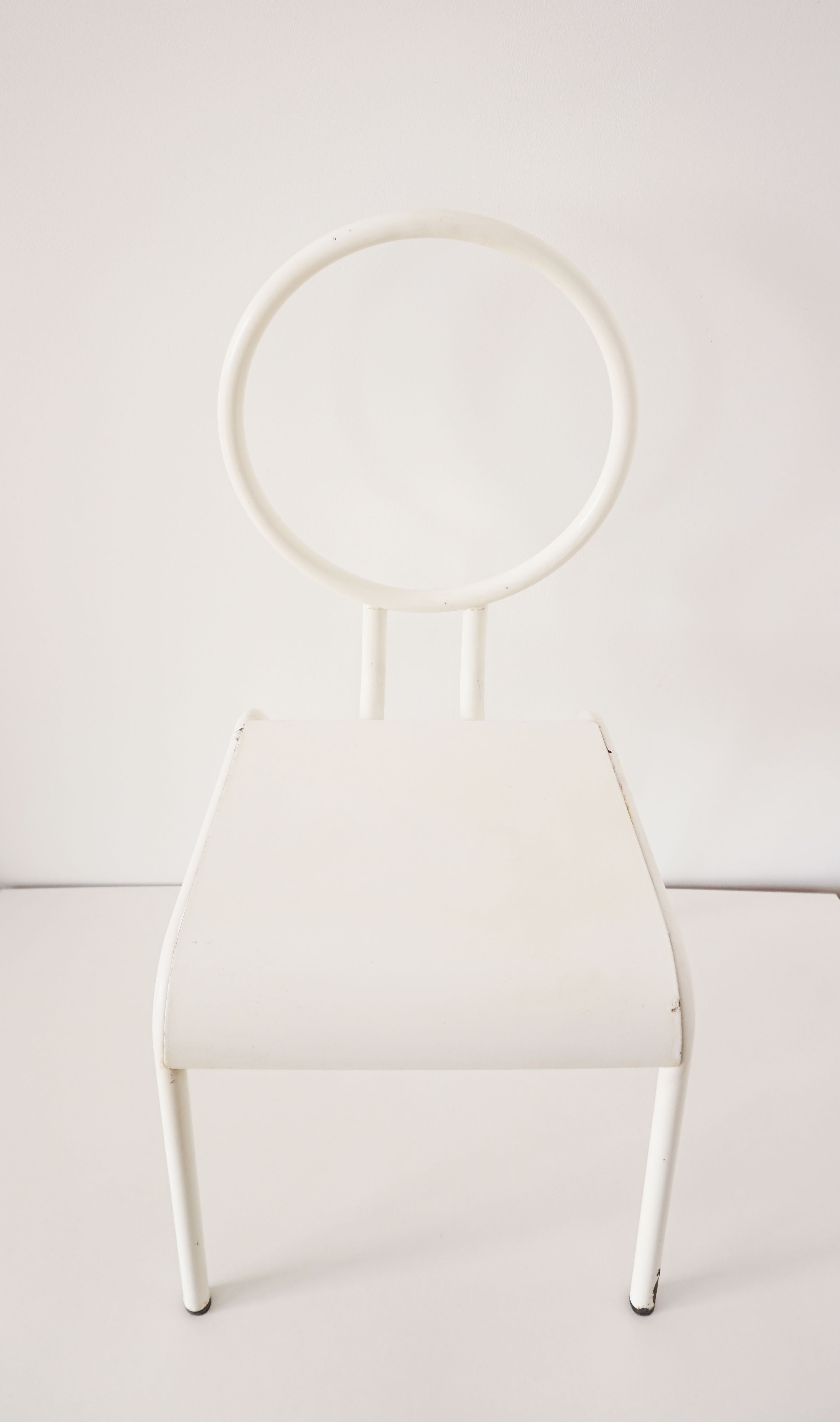 Vintage white metal children's chair