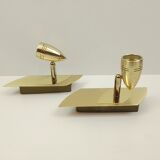 Pair of wall lamps spotlights gold metal Eglo