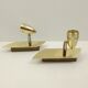 Pair of wall lamps spotlights gold metal Eglo