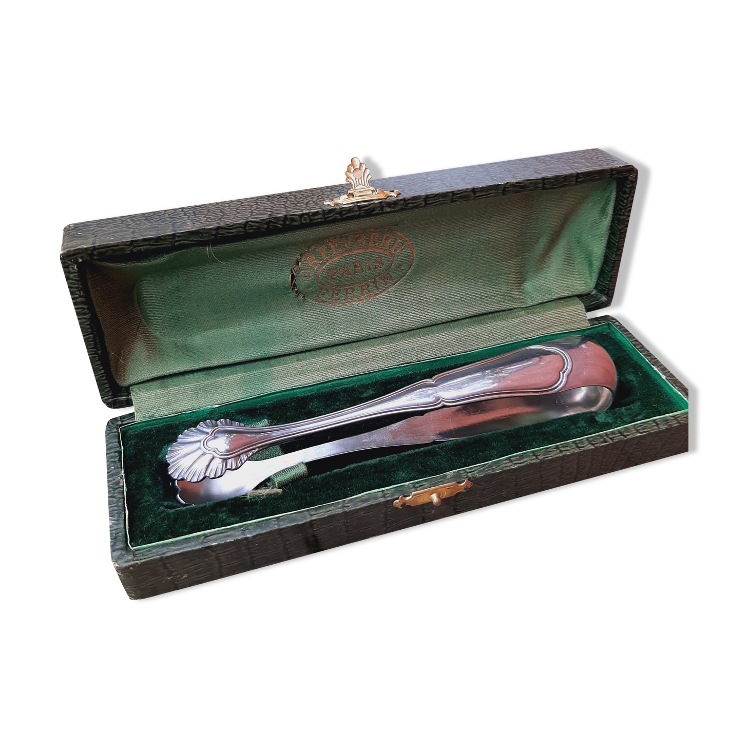 Pince à sucre plaqué argent