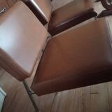 Leather armchair set