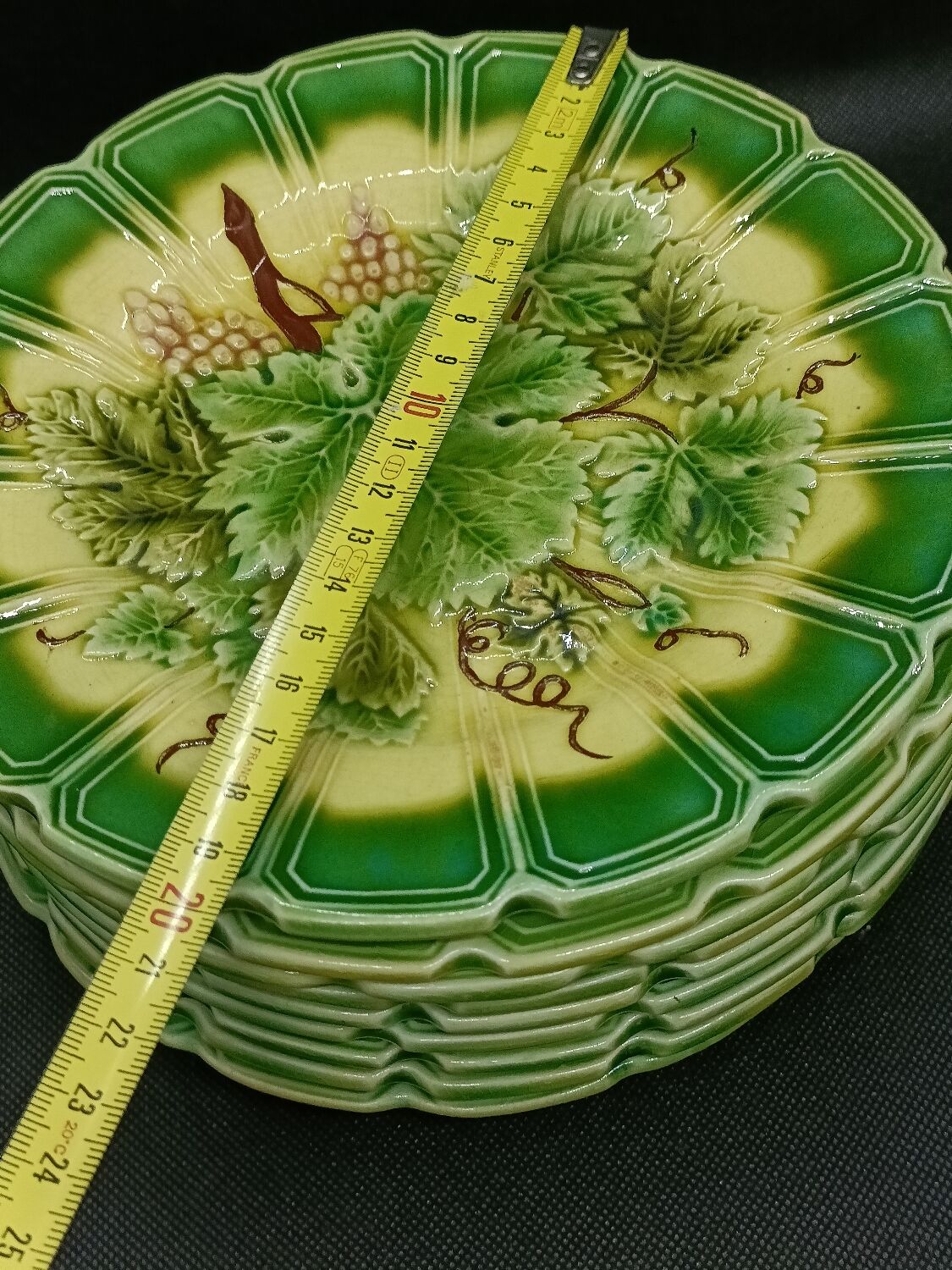 Sarreguemines dessert plate set