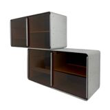 Vintage modular aluminum wall unit — 60s-70s