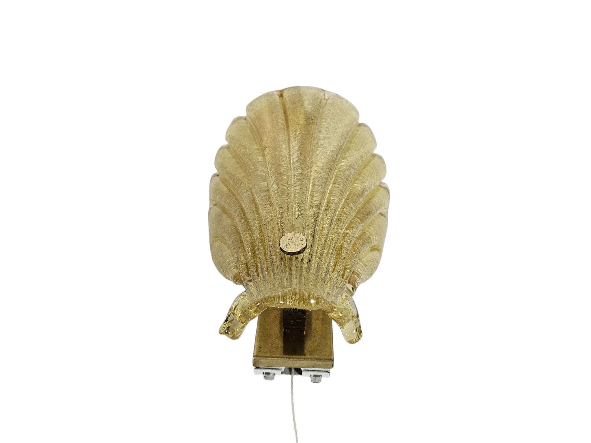 Solken Leuchten - Seashell - Murano glass - West Germany - 60's