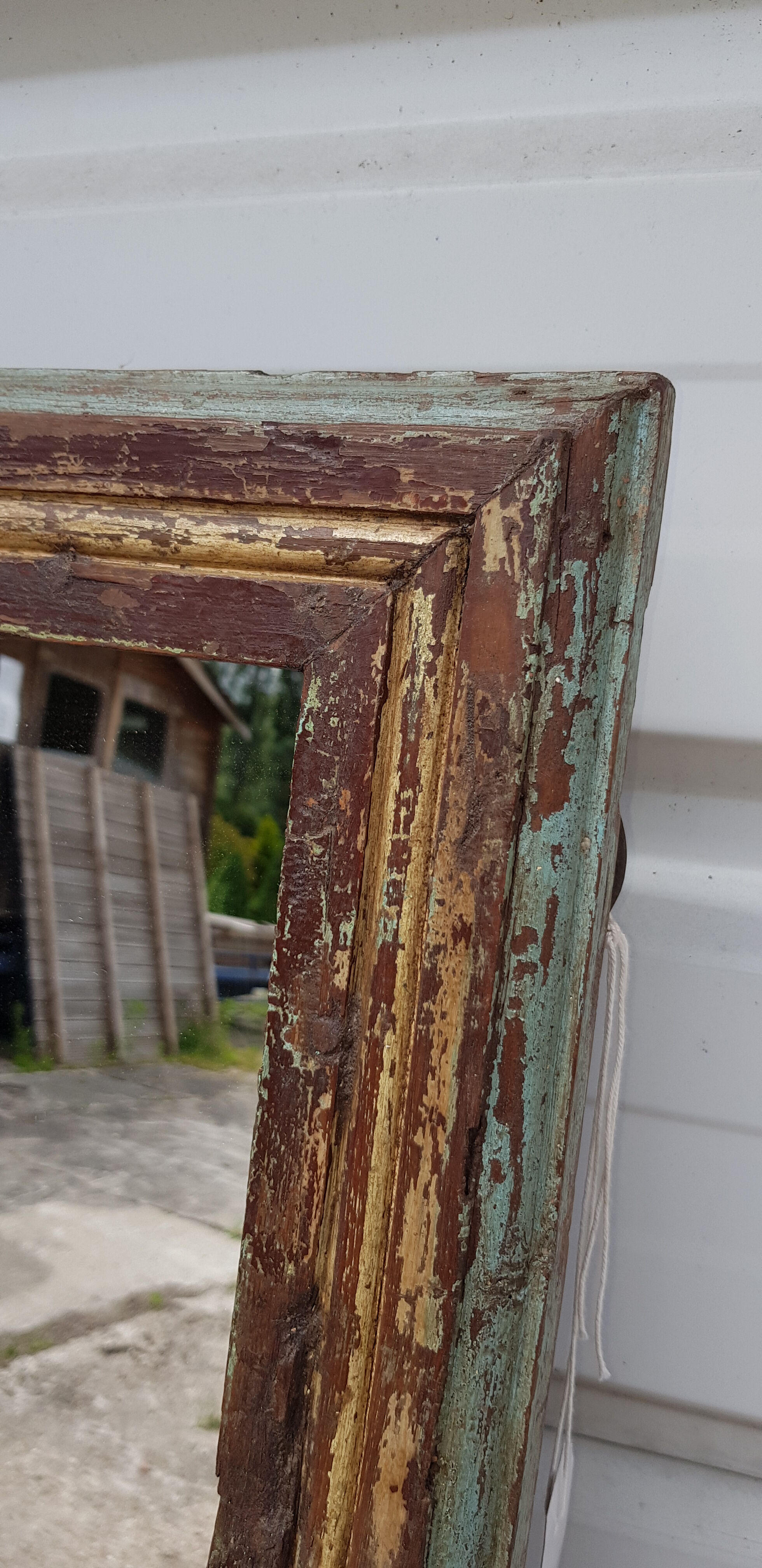 Old Burmese teak mirror