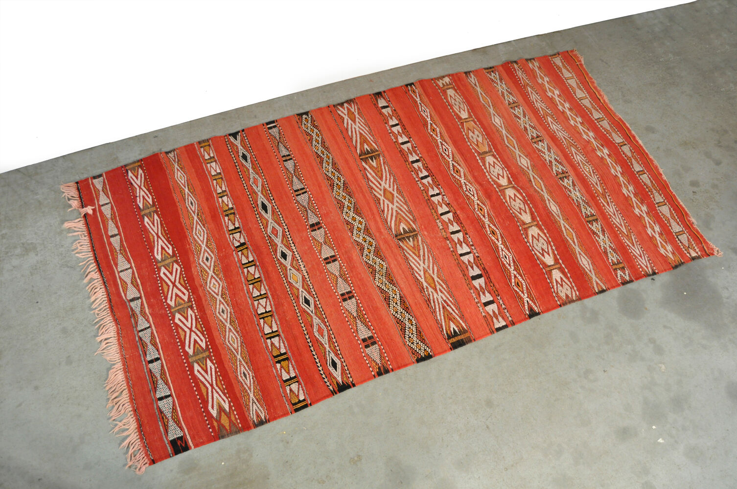 Hand-knotted rug from Morocco, 1980s  270x142cm