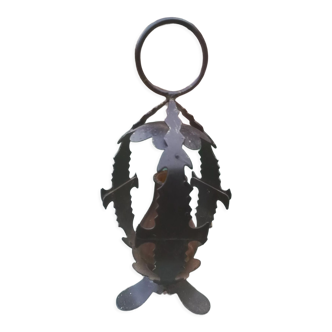 Wrought iron lamp