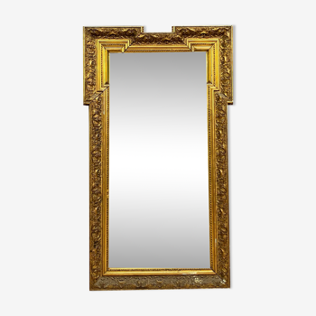 Miroir époque Napoléon III en bois doré vers 1850