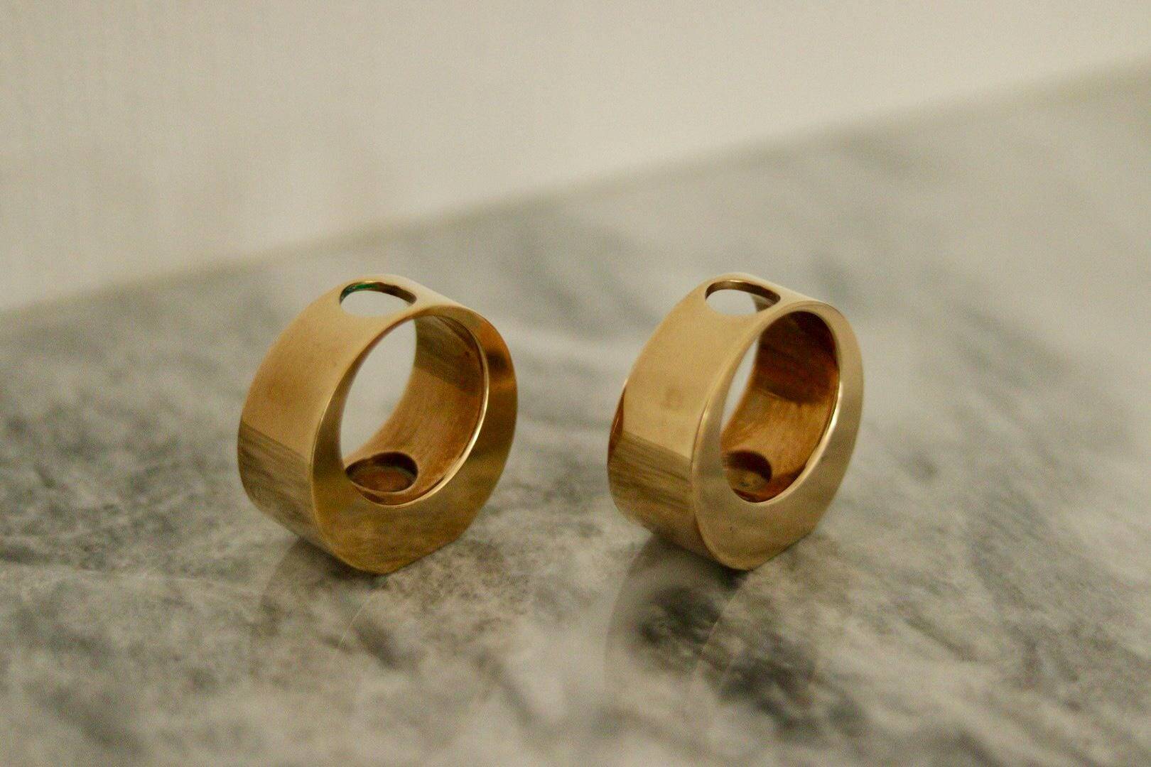 Pair of Swedish brass candlesticks from the mid-century by Arthur PE, Kolbäck.