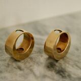 Pair of Swedish brass candlesticks from the mid-century by Arthur PE, Kolbäck.