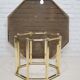 Brass  Italian coffee table by Romeo Rega, 1970s