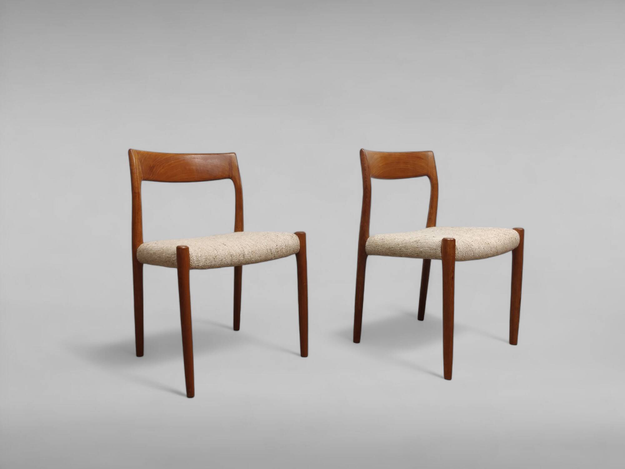 Dining Room Chairs Model No. 77 by Niels Otto Møller, Set of 5