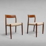 Dining Room Chairs Model No. 77 by Niels Otto Møller, Set of 5