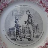 4 assiettes LM & Cie CREIL et Monteras  " les enfants terribles '