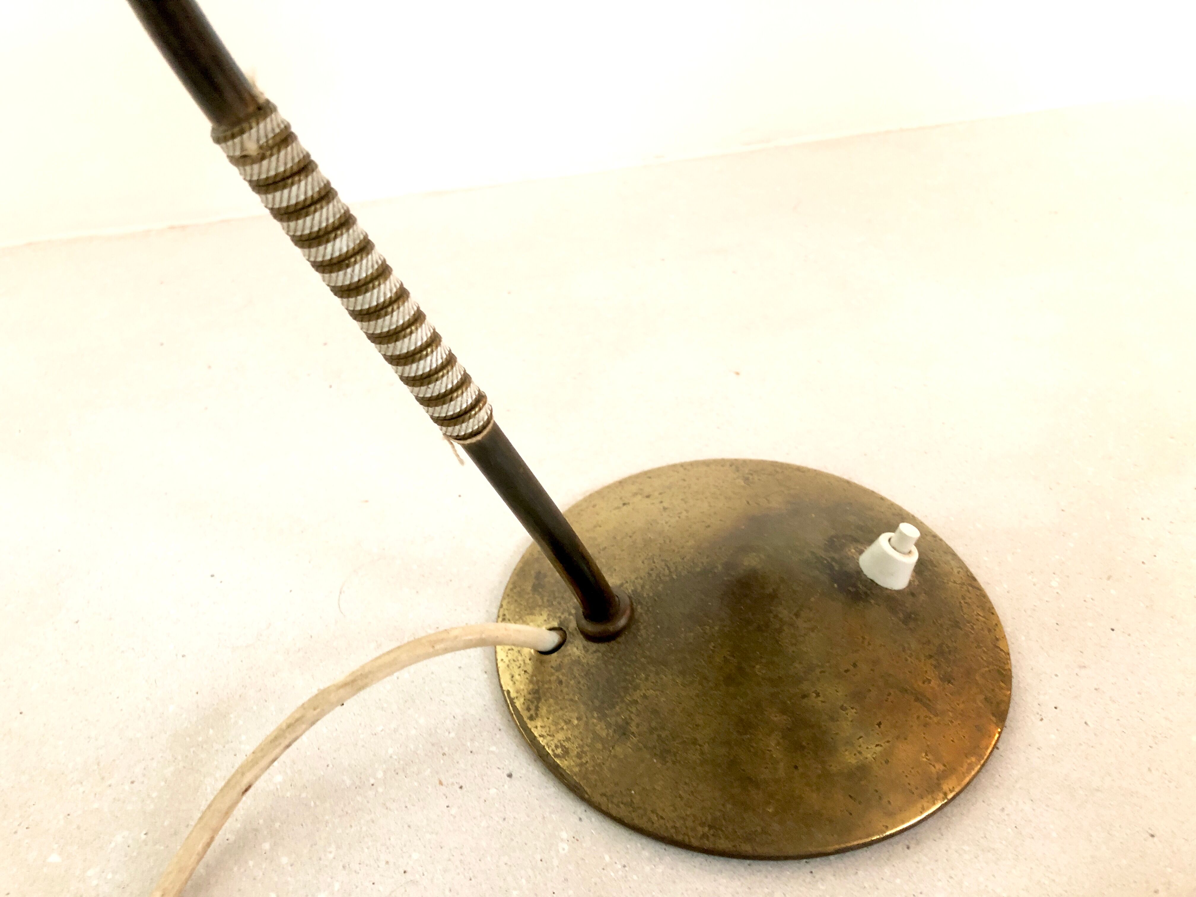 1950s color saucer lamp