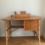 Rattan desk