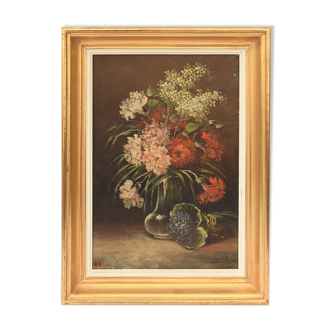 Oil on canvas Bouquet of flowers