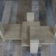 Table basse en travertin et verre design Willy Ballez