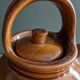 Glazed terracotta jug