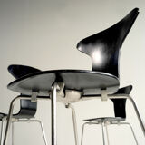 Ensemble de 3 chaises 31105 Arne Jacobsen 1er édition