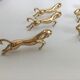 6 golden knife holder