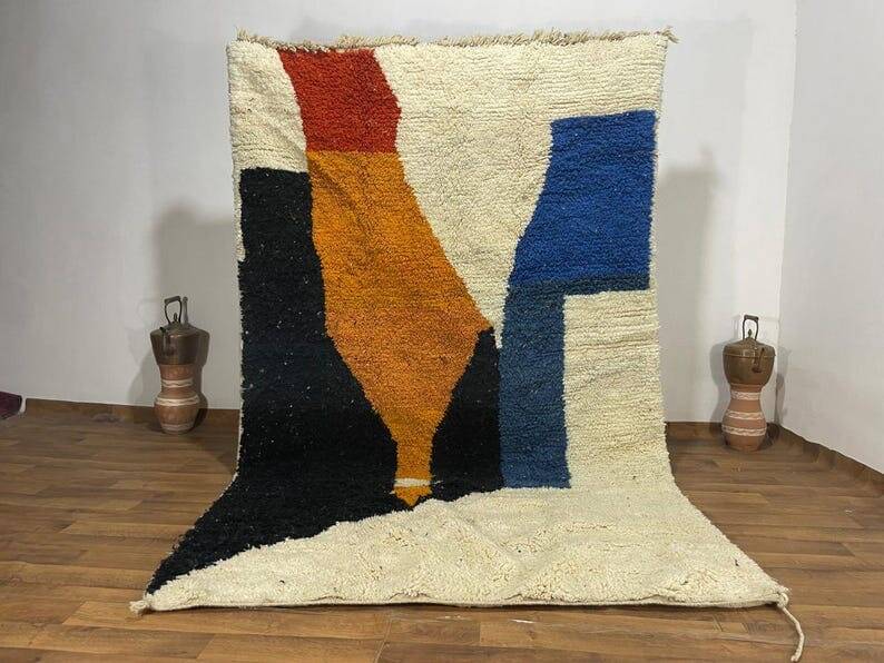 Handmade traditional Berber rug size 100 x 200 cm