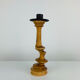Bougeoir bois vintage 