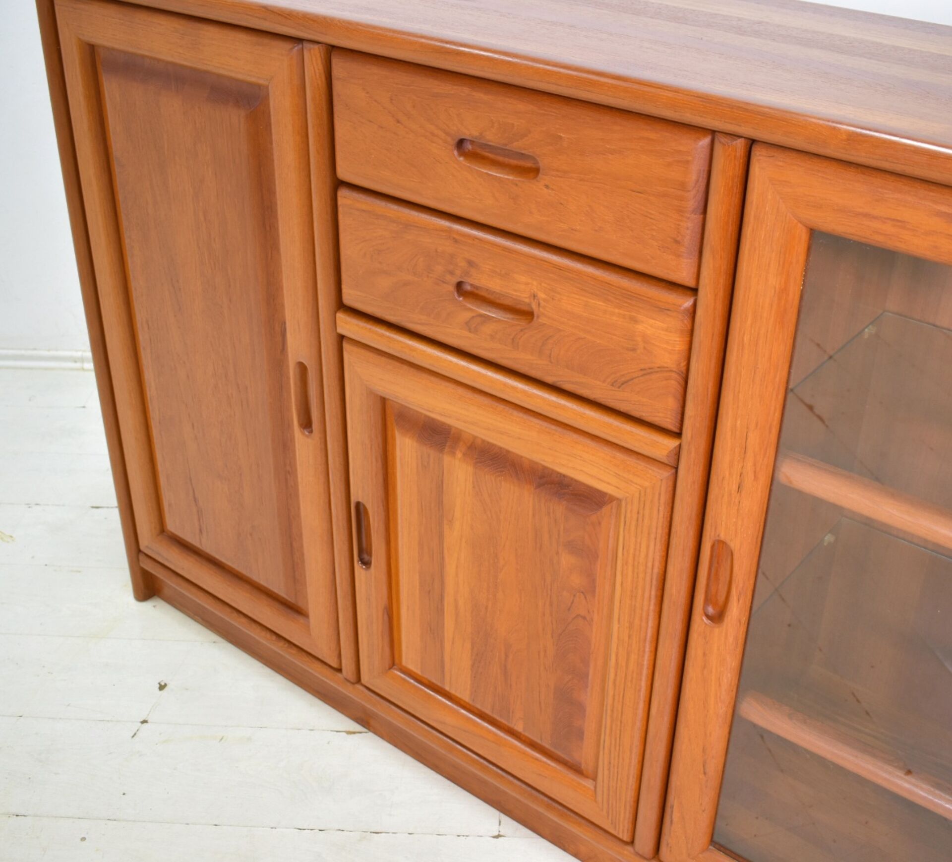 Sideboard by Dyrlund 1970s skandinavian solid Teak Danish