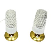 Pair of vintage Elektro-Rausendorf Bautzen bedside lamps, Germany, 1970s