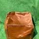 Midcentury Dutch leather pouf or stool or ottoman