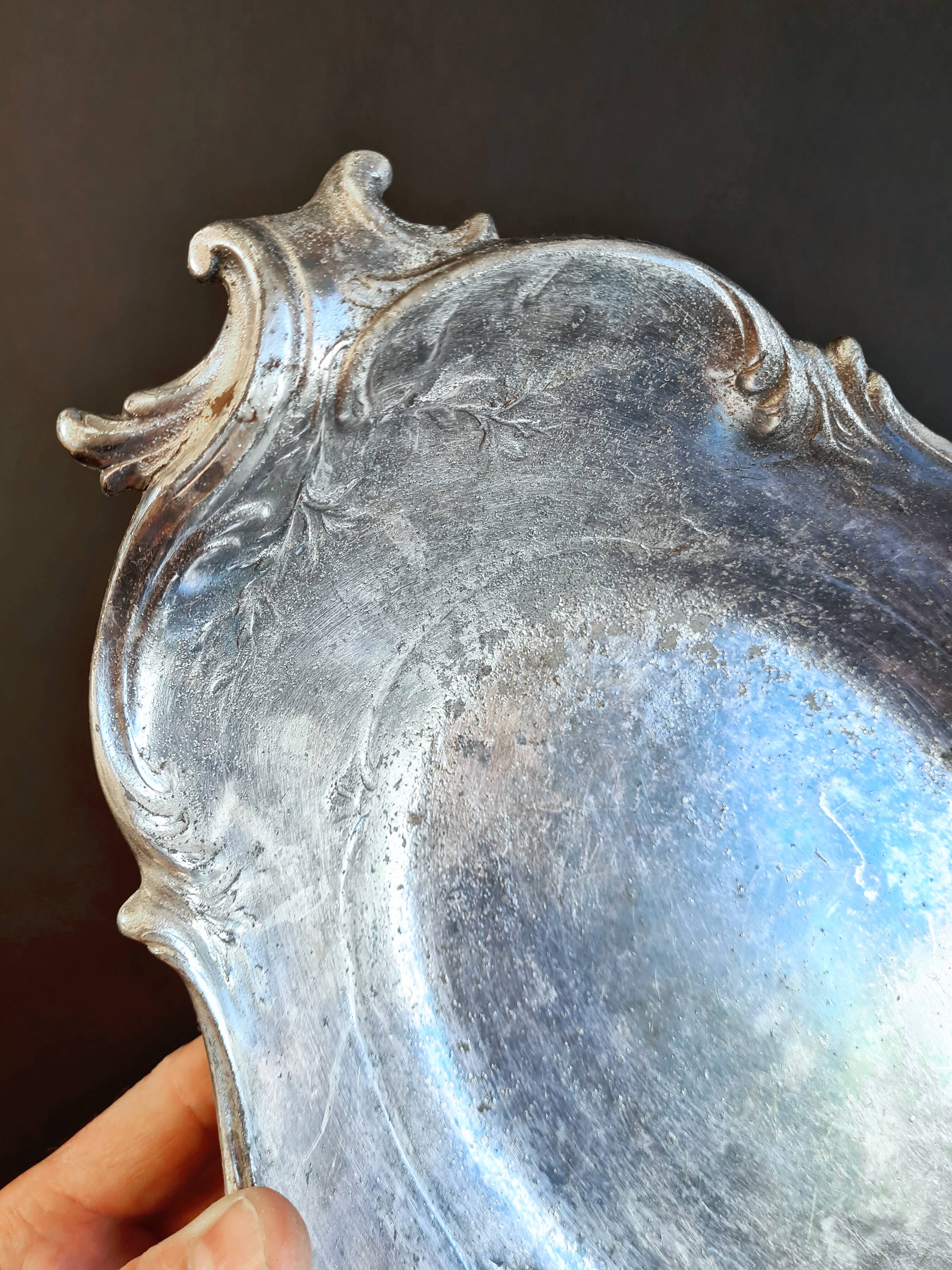 Elegant “Cristofle” Louis XV style bread basket – Gall silver-plated metal