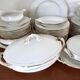 Porcelain plates for 12 people 48 pieces