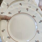 Set of 10 plates + 10 soup plates Arromanches Sarreguemines model