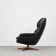 Swedish Modernist Leather Swivel Lounge Chair from Selig Imperial, 1970s