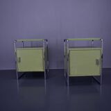Ensemble de deux tables de chevet Bauhaus par Vichr & Co., années 1930