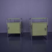 Set of Two Bauhaus Night Stands by Vichr & Co., 1930s